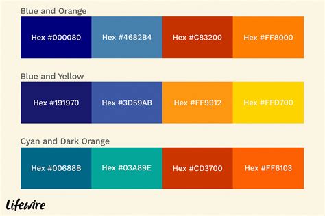 dark blue complementary color